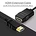 Cmple - HDMI Extension Cable Male to Female Support 3D HDMI Cable Extender with Ethernet - 25 Feet
