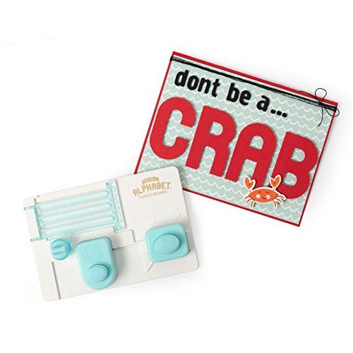 American Crafts Mini Alphabet Punch Board by We R Memory Keepers