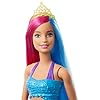 Barbie-GJK08-Dreamtopia-Surprise-Mermaid-Doll Barbie Dreamtopia Mermaid Doll, 12-Inch, Pink and Blue Hair, with Tiara, Gift for 3 to 7 Year Olds - GJK08