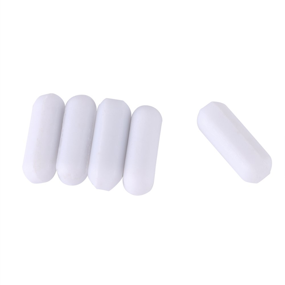 5pcs PTFE Magnetic Stir Bar 5x15mm White for Lab Stirrer Magnetic Mixer Laboratory Equipment Flea Stirrer Rods