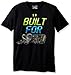 Under Armour Boys' Built for Speed T-Shirt, Black (001)/Fuel Green, Youth X-Large