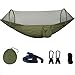 Upgraded 2 in 1 Quick-Opening Camping Hammock with Mosquito Net Lightweight Portable Enclosed Zip up Survival Sleeping Hamick Tent with Tree Straps for Outdoor Hiking Travelthumb 1