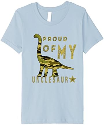 Kids Dinosaur Nephew Uncle Military Appreciation Apatosaurus 4 Baby Blue