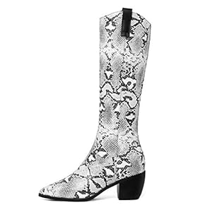 41Xrdh9Qc2L. SS300 Botas Altas para Mujer Sexy Piel De Serpiente Largas Botas con Forro De Felpa Cálido Zapatos para Otoño Y Invierno… 41Xrdh9Qc2L. SS300