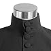 Mens Black Suits Cape Snapee Cosplay Halloween Costumes, Black, X-Large