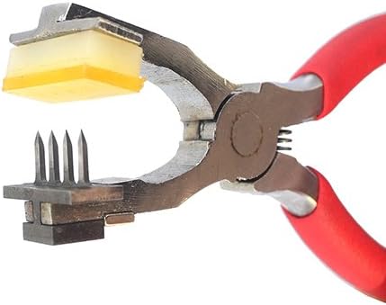 Quiet Sewing Punch CrazyEve 2+4 Prong 4mm 4/25 Inch Spacing Leather Stitching Hand punching Easy Thick Leather Puncher