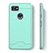Teelevo Wallet Case for Google Pixel 2 XL, Dual Layer Case with Card Slot Holder and Kickstand for Google Pixel 2 XL - Mint Green