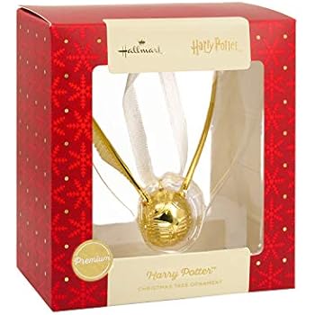 Hallmark 2018 Exclusive Premium Harry Potter Golden Snitch Metal Christmas Ornament
