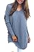 Sovoyant Women's Long Sleeve V Neck Knit Pullover Sweater Top Blouse