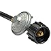 Onlyfire Universal QCC1 Low Pressure Propane Regulator with 12 ft hose for Most LP Gas Grill, Patio Heater and Fire Pit Table, 3/8