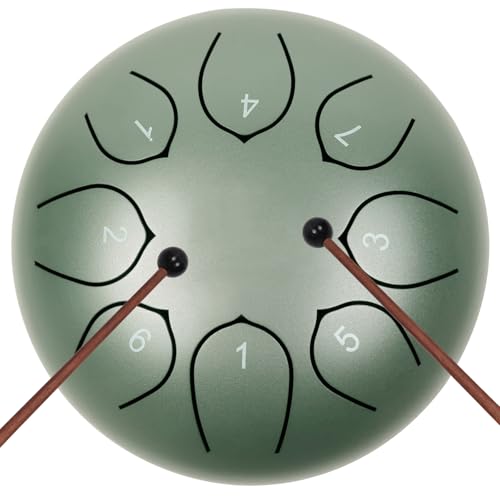 Steel Tongue Drum 8-Note 6 Inch