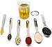 Stainless Steel Measuring Spoons Stackable - 6 pcs with FREE Flexible Mini Silicone Measuring Cup