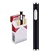 Mini USB Cigarette Lighters Rechargeable Windproof Flameless Slim Electric Protable Lighter (Black)