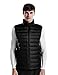 Puredown Men's Packable Down Puffer Vest, Black, L Size