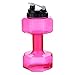 Lilyy 2.2L Big Capacity PETG Eco-Friendly Cup Dumbbell Shape Drinking Water Bottles Kettle Personalized Bottle (Pink)