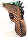 White Fox Toys Wooden Rubber Band Gun Red Bat Enforcer Pistol with Extra Rubber Bands Ammo and Army Men Targets