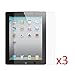 eTECH Collection 3 Pack of Clear Screen Protector for iPad 2/3/4 -- Free Shipping From USA!! primary