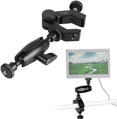 Aluminum Flexible Magic Arm, Kingjue Dual-direction Adjustable Pole Clamp Mount with Universal Camera Super Clamp for DSLR Camera Rig, LED Lights, Flash Lights