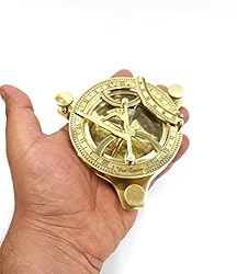 5" Sundial Compass Solid Brass Sun Dial