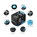 All in One Universal USB Travel Power Adapter with 3 USB Port and Type-C International Wall Charger Worldwide AC Power Plug 8 Pin AC Socket for Multi-Nation Travel UK, EU, AU, Asia Over 200 Countries
