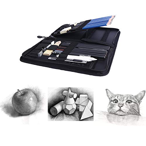 Drawing Set Sketch Pencil Kit 40-Piece Charcoal Set Art Supplies, Graphite, Kneaded Eraser, Charcoal Sticks, for Teens, Kids and Adults - Thumbnail 5