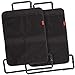 Lusso Gear Backseat Car Organizer & Car Seat Protector for Kids 2-Pack - Black, 4 Pockets - Waterproof Oxford Kick Mats & Seat Back Storage - Machine Washable Mud & Scratch Barrier
