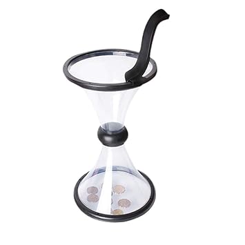 Crazy-Store Creative Vortex Piggy Bank Gravity Circling Clear Relief Stress Saving Box