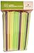 Assorted Neon 12 Inch Long Milkshake Straws - 50 Count- Extra wide