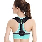 Theoneab Best Posture Corrector for men & Women - Adjustable Back Brace Posture Corrector - Back Support Posture Brace Under Clothes - Medical Kyphosis Trainer for Shoulder Neck Pain Relief