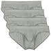 David Archy Men's 4 Pack Ultra Soft Lightweight Underwear Big Pouch Bikini Briefs Purple