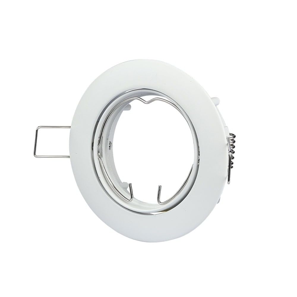 V-TAC SKU.3587 Adjustable Spotlight Plate GU10 White VT-779, Plastic, and Other Materials, Depth: 30 mm