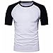 MUSE FATH Mens Casual Raglan T-Shirt, 100% Cotton Short Sleeve Baseball Jersey Tee Shirt