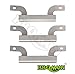 BBQMANN AJ423(3-Pack) Stainless Steel Crossover Tube Replacement for Select Gas Grill Models by Brinkmann, Charmglow and Others