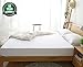 HYPNOS Twin Size Mattress Pad Protector Premium 100 Percent Waterproof Cover Terry Cotton Topper