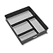madesmart Basic Gadget Tray Organizer - Granite | BASIC COLLECTION | 4-Compartments | Multi-Purpose Storage | Soft-grip lining and Non-slip Rubber Feet | Easy to Clean | Durable | BPA-Free primary