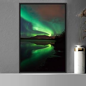 signwin Framed Canvas Wall Art Night View Landscape...
