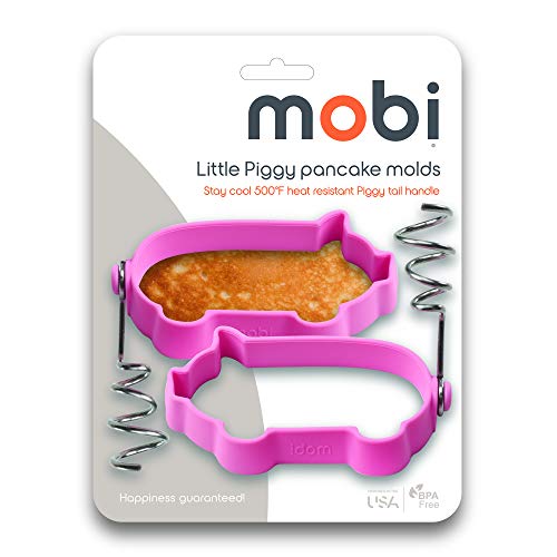 Mobi LPPM Little Piggy Silicone Pancake Mold, Pink - //coolthings.us