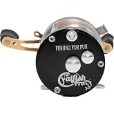 Catfish Pro Fishing for Fun Baitcasting Reel Pre-Spooled with Line | Durable, Easy to Use, and Smooth Fishing Reels for Catfish, Bass, Carp, Trout, and More Fish Varieties
