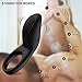 Erocome Vibrating Cock Ring Male Sex Toys with Clitoral Stimulator,Penis Ring Vibrator with 8 Vibration Modes Waterproof Rechargeable Cock Ring Vibrator Adult Sex Toys for Couples Male Masturbator