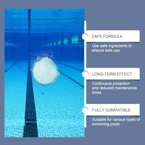 300g Swimming Pool Chlorine Dispenser Cleaning Kit with 300g Purifier Tablets - Pool Cleaning Float for Clear and Clean Water