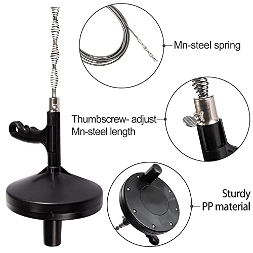 Plumbing Drain Auger 23ft Heavy Duty Steel Drum Auger with Gloves