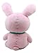 Ebros Larger Furry Bones Skeleton Pink Bunny with Green Polkadot Tie Plush Toy Doll 12