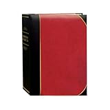 Pioneer Photo Albums BT-68 100-Pocket Leatherette Cover Ledger Style Le Memo Photo Album, 6 by 8-Inch, Red and Black