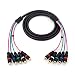 HD Retrovision YPbPr Component Video Female-to-Male RCA Extension Cable primary