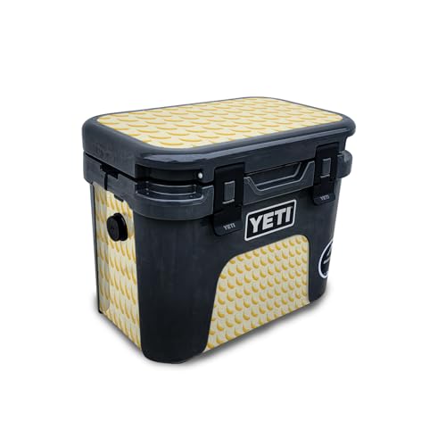 Skin Compatible with Yeti Roadie 15 Hard Cooler - Banana Grid - Premium 3M Viny…