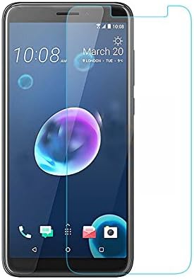 For HTC Desire 12 Plus Glass Screen Protector - [2 Pack] Tempered Glass Screen Protector 9H High Clear Frontier Film High Clear Flat Screen Protector Bubble Free for HTC Desire 12+