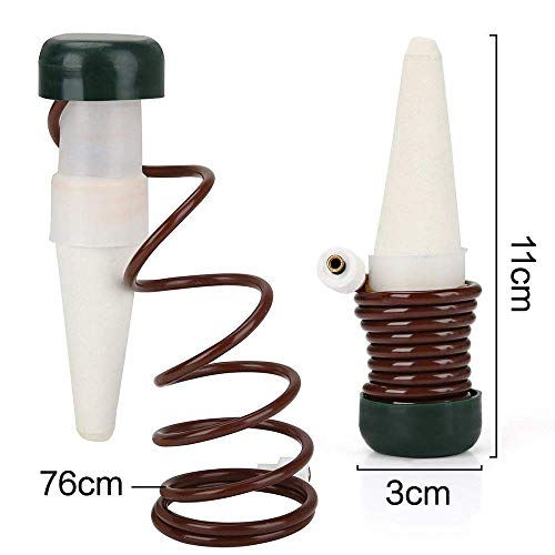 DOCA Watering Stakes Automatic Plant Watering System, 6-Pack Ceramic Plant Waterers - Self Irrigation Watering Spikes - Drip Irrigation Gardening Tools for Houseplant Indoor Outdoor Office Plant