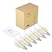 Albrillo E12 LED Chandelier Light Bulbs 4W, 40 Watt Candelabra Bulb Equivalent, 2700K Warm White, Flame Tip, 6 Pack