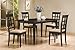 Coaster Home Furnishings - Gabriel - Wood & Fabric - Armless Dining Chairs with Checkered Back - Home Kitchen & Dining Room - Set of 2 - Cappuccino - 100772
