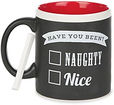 Chalkboard Christmas Naughty or Nice Oversized Mug